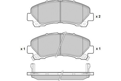 Комплект тормозных колодок, дисковый тормоз E.T.F. 12-1442 для ISUZU D-MAX