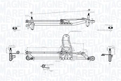 Napęd wycieraczek MAGNETI MARELLI 085570729010