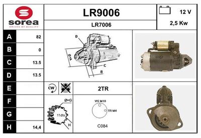 STARTER SNRA LR9006