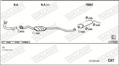 Изпускателна система WALKER CI15012A
