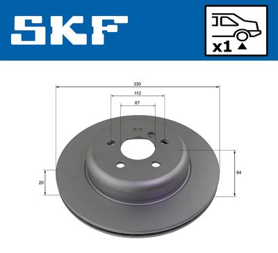 DISC FRANA SKF VKBD91356V1 1