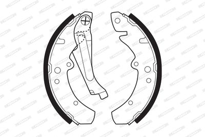 Комплект тормозных колодок FERODO FSB57 для VW PASSAT
