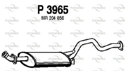 Глушитель выхлопных газов конечный FENNO P3965 для MITSUBISHI PAJERO