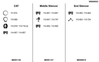 Układ wydechowy FA1 WN000553