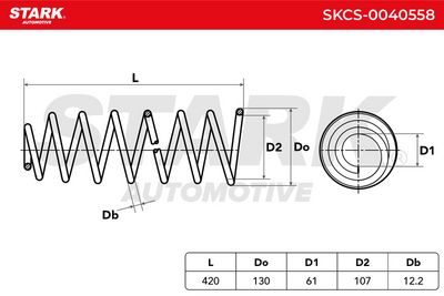 пружина за ходовата част STARK SKCS-0040558