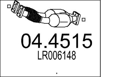Катализатор MTS 04.4515 для LAND ROVER FREELANDER