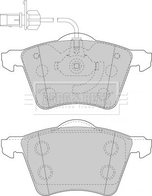 BORG & BECK BBP1498 Тормозные колодки и сигнализаторы для VW TRANSPORTER IV Автобус (70B, 70C, 7DB, 7DK, 70J, 70K, 7DC, 7 2.8 VR 6 BORG & BECK BBP1498 Тормозные колодки и сигнализаторы для VW TRANSPORTER IV Автобус (70B, 70C, 7DB, 7DK, 70J, 70K, 7DC, 7 2.8 VR 6