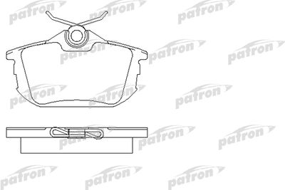 Комплект тормозных колодок, дисковый тормоз PATRON PBP1095 для VOLVO V40
