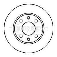 Tarcza hamulcowa BORG & BECK BBD4834