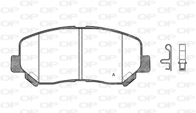 Комплект тормозных колодок, дисковый тормоз OPEN PARTS BPA1513.02 для MAZDA CX-5