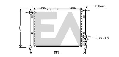 Радиатор, охлаждение двигателя EACLIMA 31R03010 для ALFA ROMEO 90