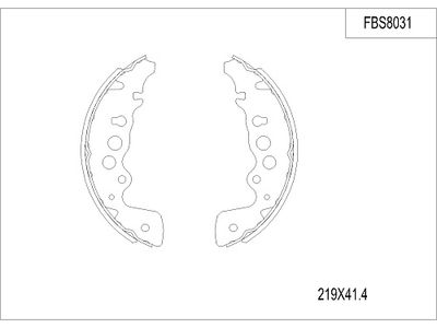 Комплект тормозных колодок FI.BA FBS8031 для SUZUKI CAPPUCCINO