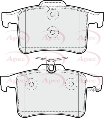 Brake Pad Set APEC PAD1768