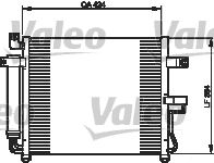 VALEO Condensor, airconditioning (818073)