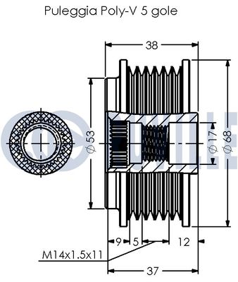 SISTEM ROATA LIBERA GENERATOR RUVILLE 542494 1