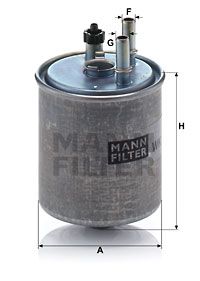 Топливный фильтр MANN-FILTER WK 918/2 x для RENAULT TWINGO