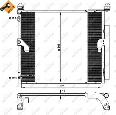 Kondensor, klimatanläggning NRF 350335