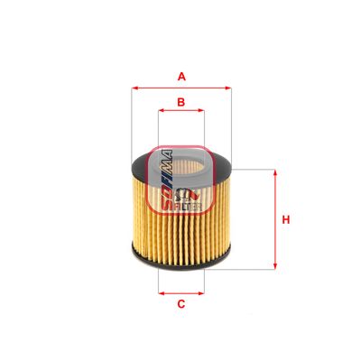 SOFIMA S 5116 PE Масляный фильтр  для SUBARU  (Субару Жуст)