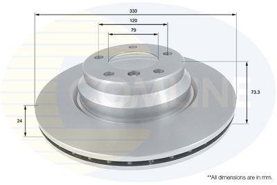 спирачен диск COMLINE ADC1736V