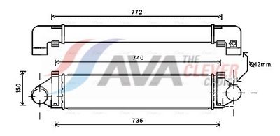 INTERCOOLER COMPRESOR AVA Clever Choice FDA4481