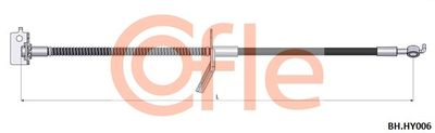 Тормозной шланг COFLE 92.BH.HY006 для HYUNDAI i30