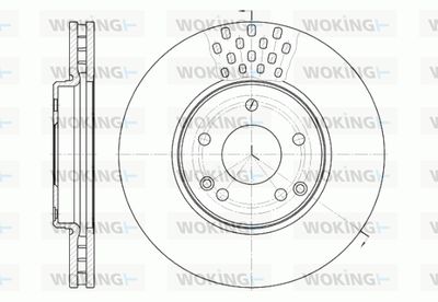 WOKING D61225.10 Тормозные диски для CHRYSLER CROSSFIRE