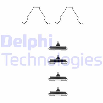 Комплектующие, колодки дискового тормоза DELPHI LX0267 для FORD USA PROBE