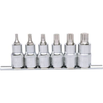 Ks Tools - Sada bitov CHROMEplus XNZ, M5-M14, 1/2" 6ks
