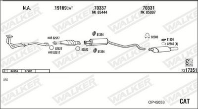 SISTEM DE ESAPAMENT WALKER OP45053