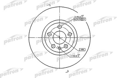 PATRON PBD2716 Тормозные диски  для PEUGEOT EXPERT (Пежо Еxперт)