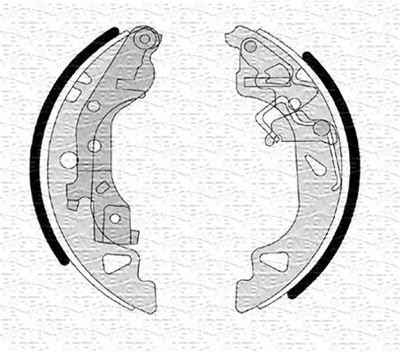 MAGNETI MARELLI 363617100000 Ремкомплект барабанных колодок для IVECO TRAKKER AT 720T42 WT