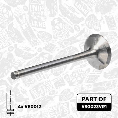 SET SUPAPE SUPAPă ADMISIE/EVACUARE ET ENGINETEAM VS0023VR1 1