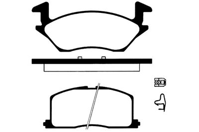 Комплект тормозных колодок, дисковый тормоз RAICAM RA.0744.0 для TOYOTA STARLET