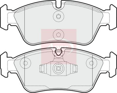APEC Brake Pad Set, disc brake PAD1464