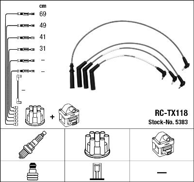 Tändkabelsats NGK 5383