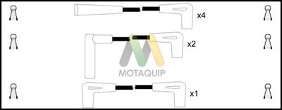 Комплект проводов зажигания MOTAQUIP LDRL437 для JEEP CHEROKEE