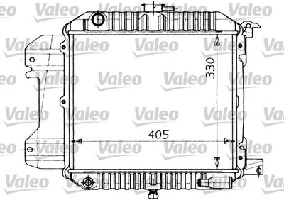 Радиатор, охлаждение двигателя VALEO 819219 для NISSAN SUNNY