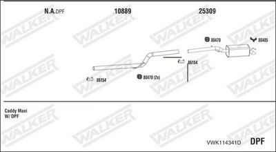SISTEM DE ESAPAMENT WALKER VWK114341D