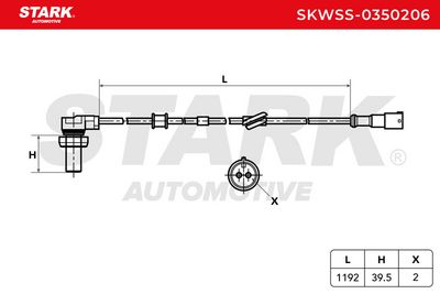 датчик, обороти на колелото STARK SKWSS-0350206