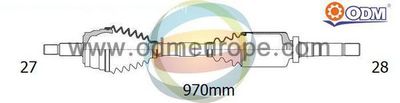 Приводной вал Multiparts 18-016160 для FORD C-MAX