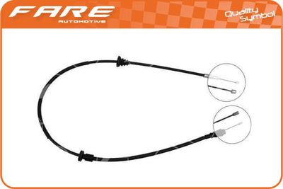 Тросик, cтояночный тормоз FARE SA 19206 для VOLVO C70