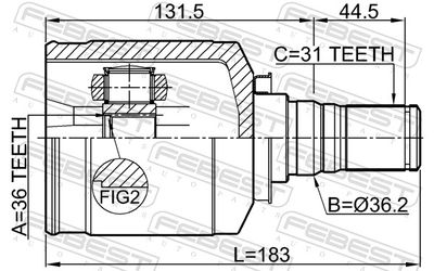 Joint Kit, drive shaft 1211-IX55LH