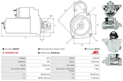 STARTER AS-PL S6327S 4