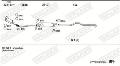 SISTEM DE ESAPAMENT WALKER VWK023267CB