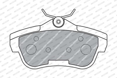 BREMSBELAGSATZ SCHEIBENBREMSE FERODO FVR1772 1