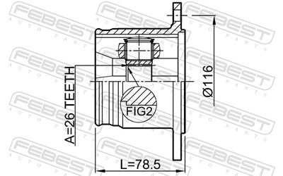 Joint Kit, drive shaft 0711-JBR