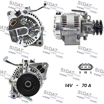 Генератор SIDAT A12DE0331A2 для TOYOTA HILUX