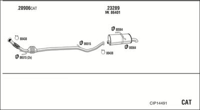 Układ wydechowy WALKER CIP14491
