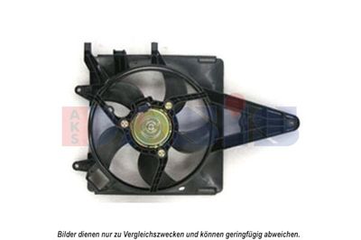 AKS DASIS 088109N Вентилятор системы охлаждения двигателя  для FIAT STRADA (Фиат Страда)