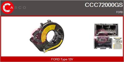 Витая пружина, подушка безопасности CASCO CCC72000GS для FORD B-MAX